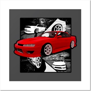 Nissan 200sx s14 Posters and Art